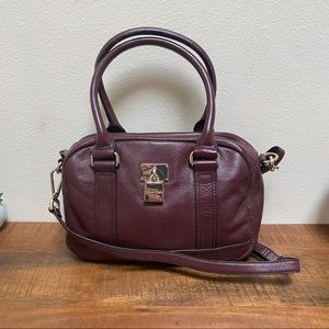 Calvin Klein Leather Doc Satchel Purse